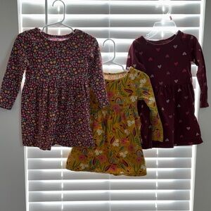 Carter's Multicolor Floral and Heart Dresses
